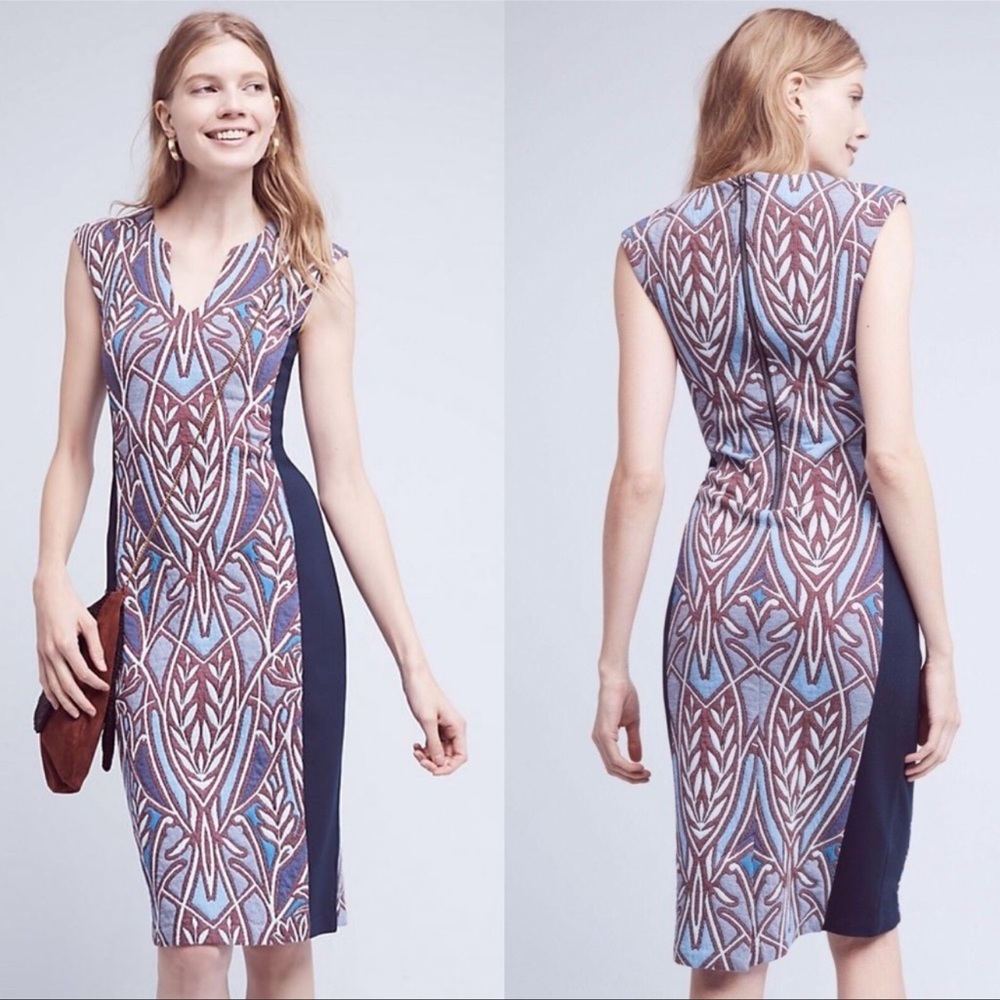 Anthropologie HD in Paris Cleo Jacquard Sheath Large